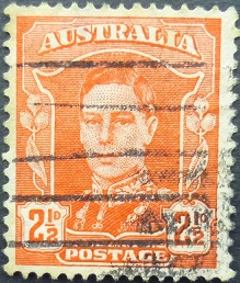 Australia SG205 2½d red 1942