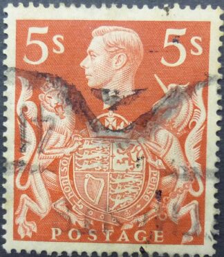 George VI SG477 5 shillings red 1939