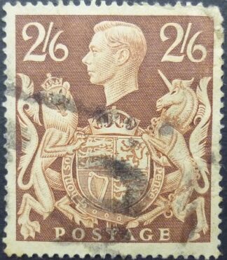 George VI SG476 2 shillings & 6d brown 1939