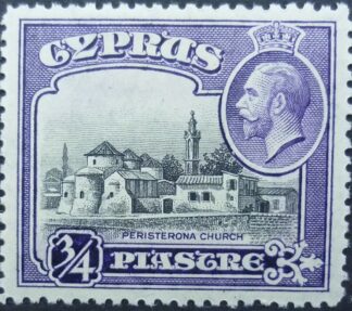 Cyprus SG135 ¾ pi black & Violet 1934
