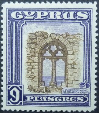 Cyprus SG141 9 pi brown & violet 1934