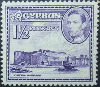 Cyprus SG155a 1½ pi violet 1938