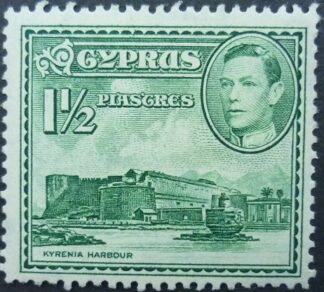 Cyprus SG155ab 1½ pi green 1938