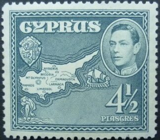 Cyprus SG157 4½ pi grey 1938