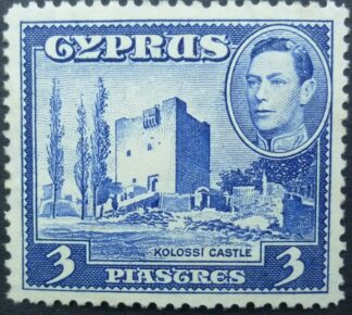 Cyprus SG156a 3 pi blue 1938