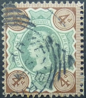 Victoria SG205 4d green & brown 1887