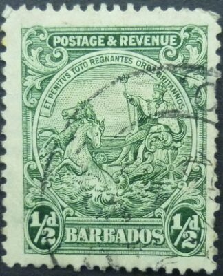 Barbados SG248 ½d green 1938