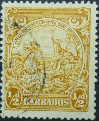 Barbados SG248b ½d yellow 1938