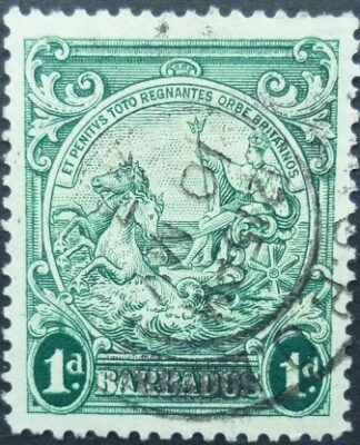 Barbados SG249c 1d green 1938