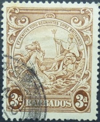 Barbados SG252a 3d brown 1938
