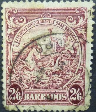 Barbados SG256 2 shillings & 6d purple 1938