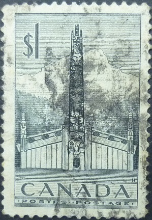 Canada SG446 1 dollar black 1953