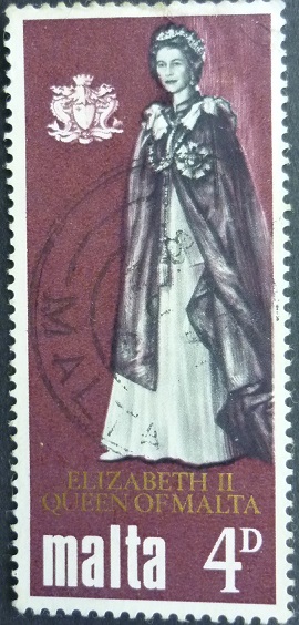 Malta SG397 4d black maroon & gold 1967