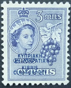 Cyprus SG189 3 mils violet 1960