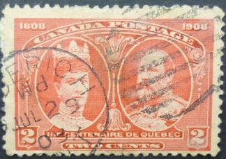 Canada SG190 2 cents red 1908