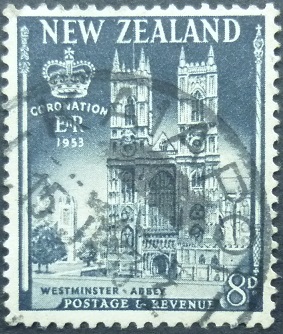 New Zealand SG717 8d grey 1953