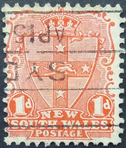 New South Wales SG300 1d red 1892