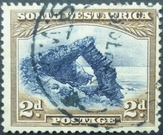 South West Africa SG076 2d blue & brown 1931