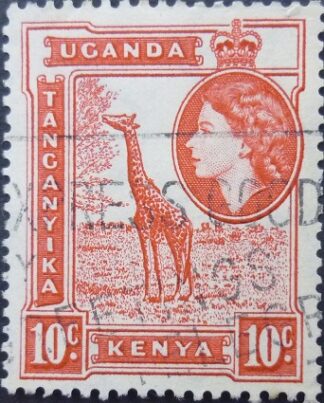 Kenya Uganda & Tanganyika SG173 50 cents purple 1954
