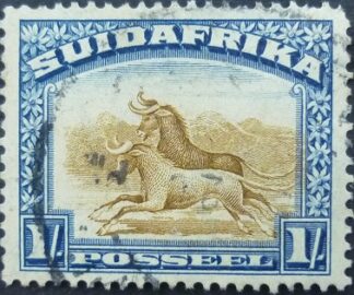 South Africa 1926 SG036 1 shilling blue & brown