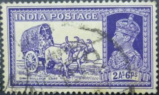 India 1937 SG252 2 annas 6 pies violet