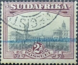 South Africa 1926 SG034 2d grey & purple