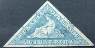 South Africa 1926 SG033 4d blue triangular