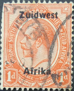 South West Africa 1923 SG002 1d red