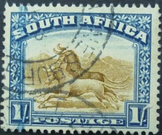 South Africa 1926 SG036 1 shilling blue & brown