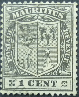 Mauritius 1910 SG205 1 cent black