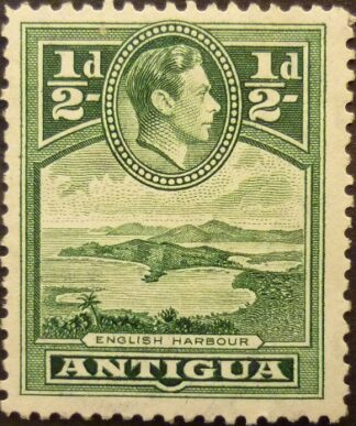 Antigua 1938 SG098 ½d green MINT