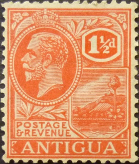 Antigua 1921 SG068 1½d red MINT