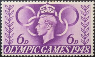 George VI 1948 SG497 6d purple MINT