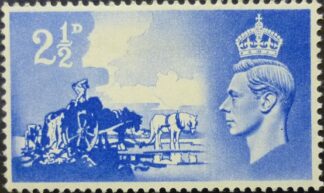 George VI Channel Islands 1948 SCC002 2½d blue MINT