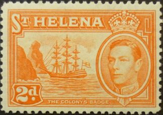 St Helena 1938 SG134 2d orange MINT