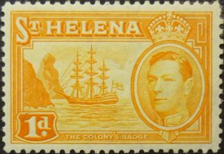 St Helena 1938 SG132a 1d orange MINT