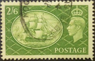 George VI 1951 SG509 2 shillings & 6d green