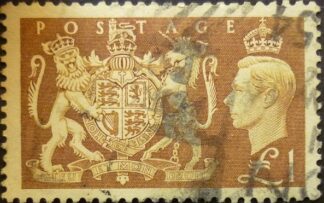 George VI 1951 SG512 £1 brown