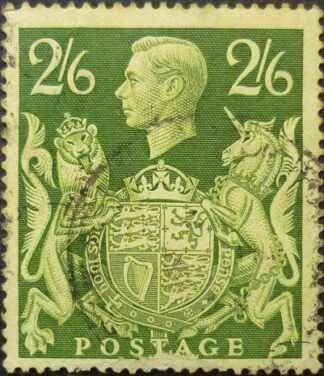 George VI 1939 SG476a 2 shillings & 6d green