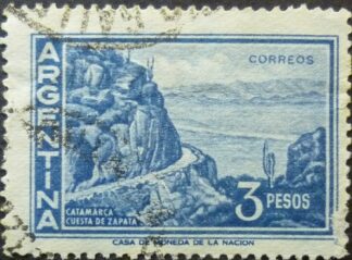 Argentina 1959 SG951 3 pesos blue