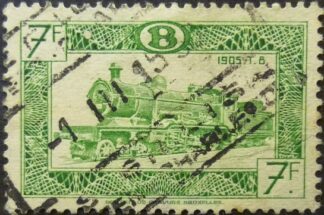 Belgium Railway Parcel 1949 ~SGP1284 7 francs green