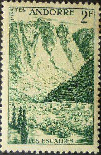Andorra 1955 SGF145 2 frans green
