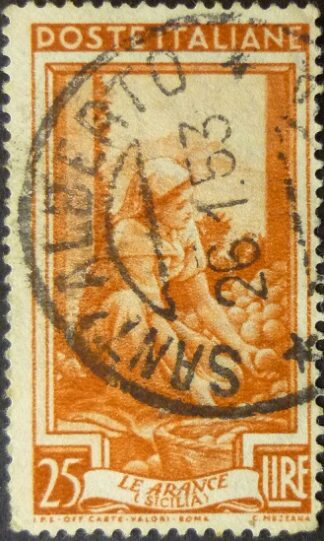 Italy 1950 SG769 25 Lira brown