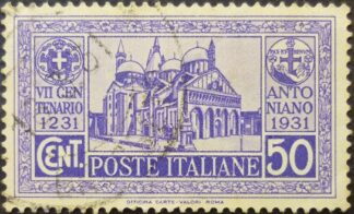 Italy 1931 SG307 50 cents violet