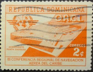 Dominican Rep 1957 SG661 2 cents orange