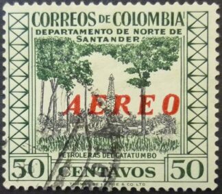 Columbia 1956 SG888 50 cents black & green