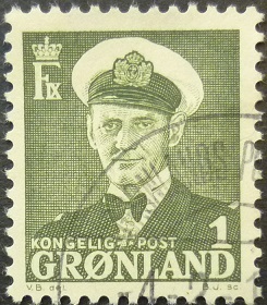 Greenland 1950 1 ore green