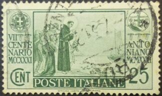 Italy 1931 SG305 25 cents green