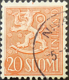 Finland 1954 SG531a 20 markka red