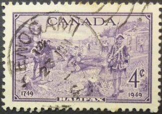 Canada 1949 SG413 4 cents violet